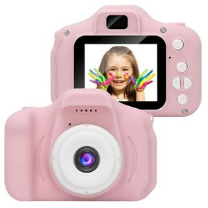Echte Mini-Kamera Kinderspielzeug Cartoon 2-Zoll-HD-Bildschirm Digitalkameras Videorecorder Camcorder Sprachumschaltung Zeitgesteuertes Schießen LJ201105