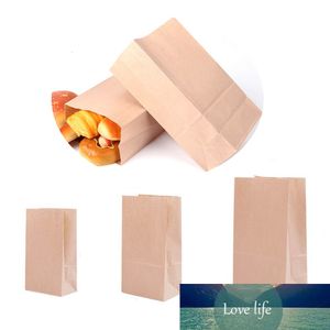 Sacos de pão de padaria, bolsas de papel kraft descartável alimentos embalagens de embalagem toast sacos de café para pastelaria de biscoito, fundo quadrado