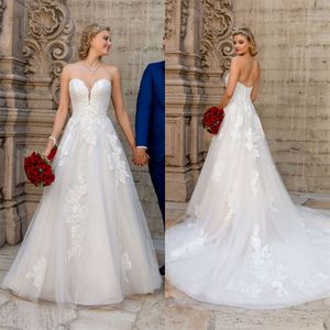 Kitty Chen 2021 Wedding Dresses A Line Bohemia Lace Appliqued Bridal Gowns Sweep Train Sexy Boho Wedding Dress