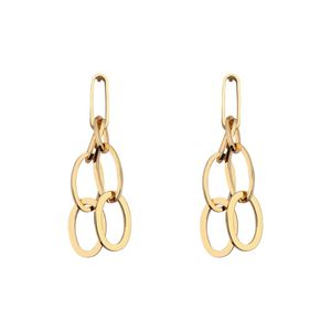 Earring for Women Gold Color Link Chain Long Earrings Fashion Geometric Earrings Jewelry for Women Trendy Earrings 2020