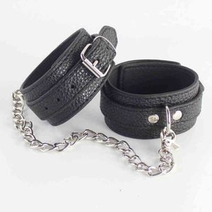 NXY Sex Adult Toy Sodandy Handcuffs Leather Wrist Cuffs Bondage Gear Shackles Adjustable Hand Femdom Slave Fetish Toys1216