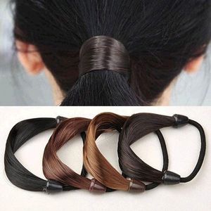 Headpieces Fashion Cute Hair Ropes Scrunchie Ponytail Holder Hairband Female Girl Straight Elastic Band Accessories