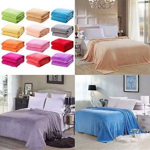 Blankets Super Soft Warm Solid Micro Plush Fleece Blanket Throw Rug Sofa Bedding Blankets1