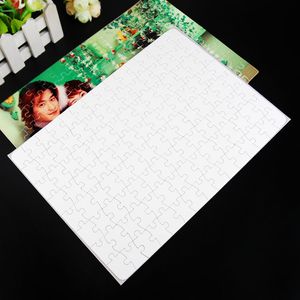 Sublimation Puzzle A5 Size 80pcs DIY Blank Puzzles White Puzzles Jigsaw Heat Printing Transfer Handmade Gift