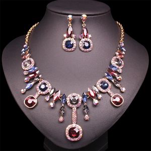 Wholesale costume jewellery earrings for sale - Group buy Fashion Austrian Crystal Earrings Necklace Jewellery Bridal Wedding Luxury Women s Costume Jewelry Sets Trendy Gifts for Women