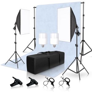 FreeShipping Photography Studio Softbox Освещение комплект 2MX3M Фоновая система поддержки Белые фоны Экран фона для фото видео продукта