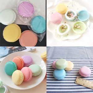 Caixa de armazenamento de jóias de macaroon colorido lindo mini doces case recipientes de plástico festa presente de aniversário fashion nova chegada 0 51ct l2