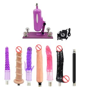 AKKAJJ piccola mitragliatrice per mobili per adulti per la velocità di spinta del controllo dell'angolo regolabile femminile con dildo in silicone per accessori