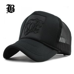 [FLB] Hip Hop Black leopard Print Curved Baseball Caps Summer Mesh Snapback Hats For Women Men casquette Trucker Cap 201019