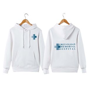 Grå Sloan Memorial Hospital Hoodie Meredith Grey Derek Shepherd Grey's Hoodie Greys Anatomy Pullover Hoodie TröjorHirt 201201