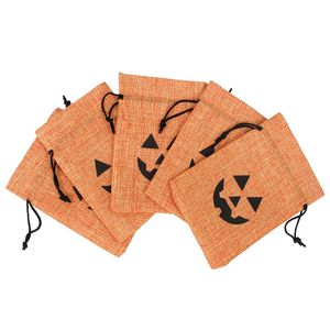 Sacchetti per imballaggio di gioielli Sacchetti per decorazioni per feste di Natale Bustina di caramelle 10 pezzi / lotto Sacchetto regalo di Halloween Tela di iuta Può personalizzare jllTWl