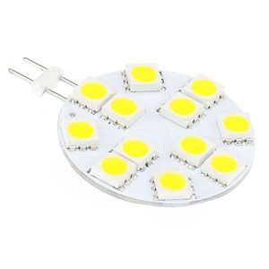 LED G4 LIGHT SMD BULB 12V 12LED 5050SMD 240-264LM 2.4W Round Board Model Super Bright Nya Modeller