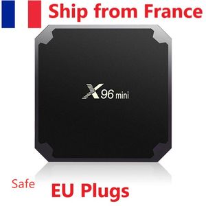 Fransa'dan gemi X96 mini android tv kutusu Amlogic S905W Dört Çekirdekli 2G 16GB 2.4G H.265 Wifi Akıllı