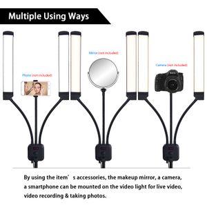 Freeshipping Multimedia Extreme with Selfie Funkcja Oświetlenie fotograficzne LED Video Light Lampa ze statywem do makijażu YouTube