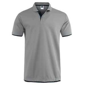 클래식 티셔츠 남성 여름 캐주얼 솔리드 소매 티셔츠 남성 통기성 코튼 유니폼 골프 테니스 카메인 탑 T 셔츠 남자 T200516