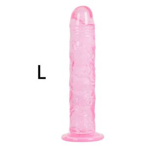 Nxy Dildos Sex Toy Femme Jelly Dildo Anal Butt Plug Realistic Penis Сильная присасывая чашка Дика для взрослого G Spot Orgasm S Женщина 0121