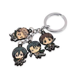 Wholesale titan rings for sale - Group buy Keychains Cute Anime Attack On Titan Pendant Car Key Chain Keys Rings Holder Creativity Jewelry Accessories Gifts