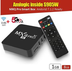 Aggiorna MXQ Pro Amlogic S905W 2.4G+5G WiFi Android 7.1 Smart TV Box 1+8GB migliore di X96 TX3