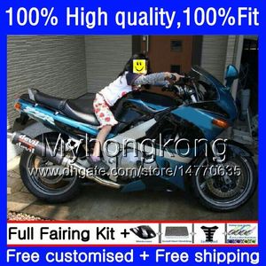 Injection OEM For KAWASAKI ZZR Blue black hot 400 600 ZZR400 93 94 95 96 97 98 99 54HM.77 ZZR-400 ZZR600 00 01 02 03 04 05 06 07 Fairing Kit