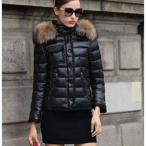 Mulheres roupas inverno para baixo jaqueta com casaco de pele real grande casaco de alta qualidade de alta qualidade espessa esbelta outerwear feminino moda parka 201030
