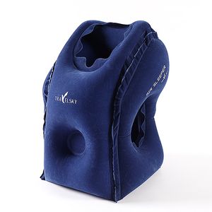 Cuscino Gonfiabile Cuscino d'aria Cuscino da viaggio Poggiatesta Cuscini di supporto per il mento per aereo Aereo Car Office Rest Neck Nap Pillows LJ200821