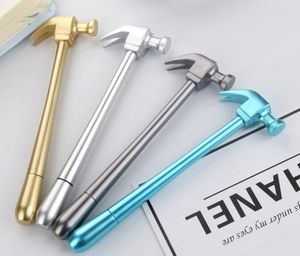 Creative Gel Pen Metallic Hammer Tools Stationery Simulation School Office Supply Cute Kawaii Funny Gift Prize GC777