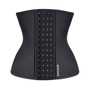 Burvogue Waist Trainer Corset för viktminskning Kvinnor Latex Korsett Body Shaper Tummy Waist Cincher Slimming Shaper Belt Shapewear LJ201209