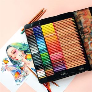 Marco Reffine Prismacolor Oil 24 / 36 / 48colors 예술 스케치에 대 한 유성 컬러 연필 학교 사무 용품 Y200709