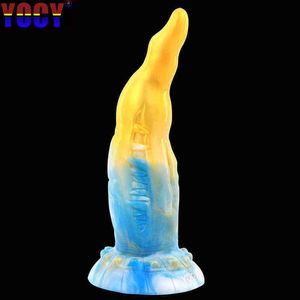 NXY Anal Toys Simulated Silica Gel Color Dildo Penis Fun Female Suction Cup Plug Masturbator Sex Products 0314