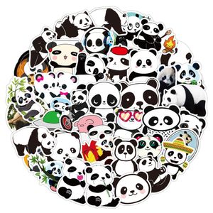 50 Pz/lotto Commercio All'ingrosso Hotsale Cartoon Cute Panda Adesivi Per Bambini Giocattoli Adesivo Impermeabile Per Notebook Skateboard Laptop Bagagli Decalcomanie Auto