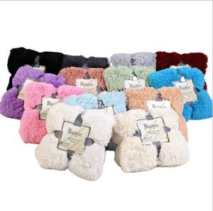 Cobertores macios Fur Faux Com Fluffy lançar cobertor sofá-cama Colcha cobertores joelho crianças Folha de cama aconchegante e confortável Swaddling LSK1662