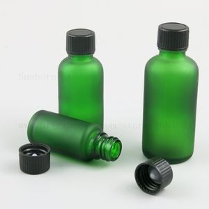 500 x essenziali bottiglie di vetro Oil Container Fiale 5/10/15/20/30/50/100 ml di campione bottiglia riutilizzabile Matte Blu Verde