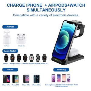 The w Wireless Charger Stand is Suitable For iPhone XR X Apple Watch in Qi Fast Charging Base2776