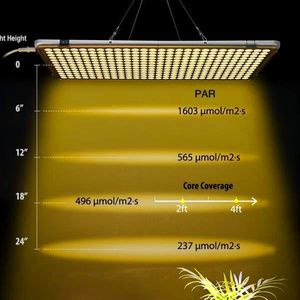 Vendita calda 300W Quadrato a spettro completo Led Grow Lights bianco di alta qualità nessun impianto di rumore luce grande area di illuminazione CE FCC ROHS