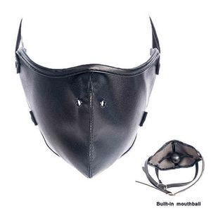 NXY SM Seks Yetişkin Oyuncak Esaret Maskesi Ağız Gag ile Ayarlanabilir Oyuncaklar Kadınlar Için Slave Oyunları Flört Deri BDSM Siyah Top Aracı.1220