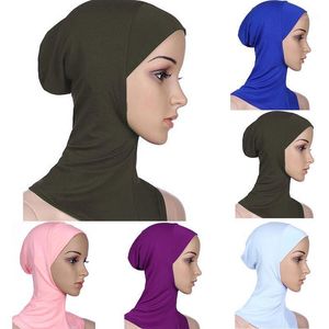 Sombreros Musulmanes Gratis al por mayor-1 unid de algodón de mujer cubierta completa interior tapa musulmana cabra islámica sombrero de desgaste gratis envío gratis1