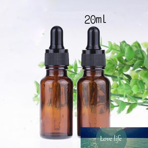 حار بيع زجاجات زجاج 20ML شكل دائري مع القطارة الصرفة زجاجة زجاج E السائل إفراغ زجاجات يفتحها الاطفال كاب عرض خاص