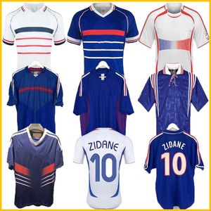 1998 France Retro 2010 Zidane Henry Soccer Jerseys 1996 2004 Piłka nożna 1984 Trezeguet 1982 Finały 2006 Deschamps 2002 Pires Maillot de Footbal