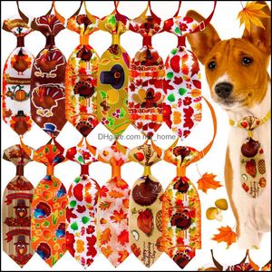 Dog Apparel Supplies Pet Home & Garden Thanksgiving Dogs Bow Tie Xmas Cat Collar Puppy Neckties Grooming Funny Festival Accessories