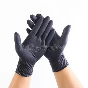 100pcs pack Disposable Nitrile Latex Gloves Specifications Optional Anti-skid Anti-acid Gloves B Grade Rubber Glove Cleaning Gloves FS9518