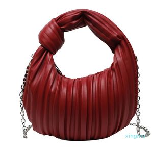 New Designers fashion chain diagonal Half month bag Lady Shoulder Bags Envelope Wallets one-shoulder small bag Retro Handbag Luxury Zipper a