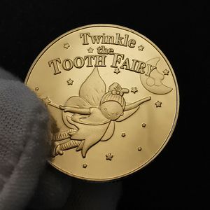Bebek Paraları toptan satış-30mm Diş Peri Hediye Diş Altın Sikke Bebek Erkek Ve Kız Oyuncak