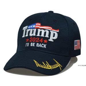 Трамп 2024 бейсбольные колпачки 3d вышивка регулируемая редукторина летом взрослые мужские женские хлопчатобумажные изогнутые шляпы взрослые солнцезащитный козырек красный zzf14207