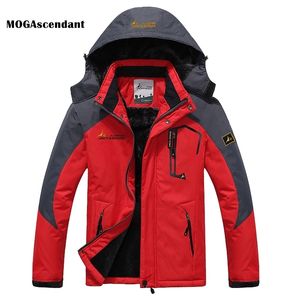 Men's Outdoor Winter Jacket and Coats Parka Windbreaker Plus Velvet Thick Warm Windproof Male Military Hooded Anorak Jackets 201028