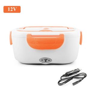 12V Portable Electric Heating Bento Lunch Box Food Storage Rice Containers Meal Prep Home Office School Dish Warmer Dinnerware T200710