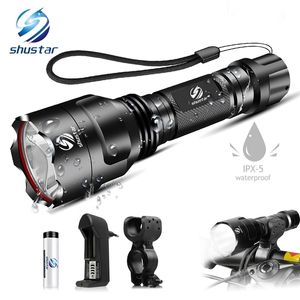 Powerful LED Bicycle light Waterproof 5 lighting modes bike light Suitable for Night riding Powered by 18650 battery 220112
