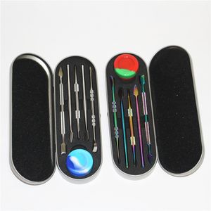 Palanie OEM Rainbow Wax Dab narzędzie elektroniczne papierosy metalowy metal 120 mm Dabber Tool