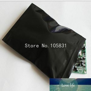 100x Black Opaque PE Bags Colored Plastic Bag Polybags for Electronic Components Powder Packaging Custom Logo Printing