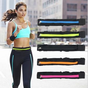 Odkryty Stretch Sport Torba Torba Mężczyźni I Kobiety Fitness Bieganie Kolarstwo Waist Pack Anti-Theft Wodoodporna Torba Telefon komórkowy Niewidzialny pas