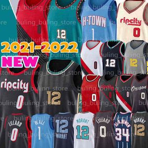 Portland Trail Blazers Houston Rockets James Damian 0 Lillard Jersey Russell 4 Westbrook John 1 Wall Ja 13 Harden 12 Ahlaki Hakeem Jaren 34 olajuwon Jackson JR Carmelo Basketbol